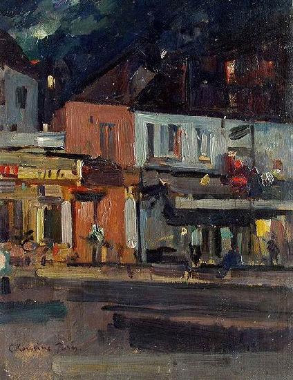 Konstantin Alekseevich Korovin Moon Night, Paris oil painting picture